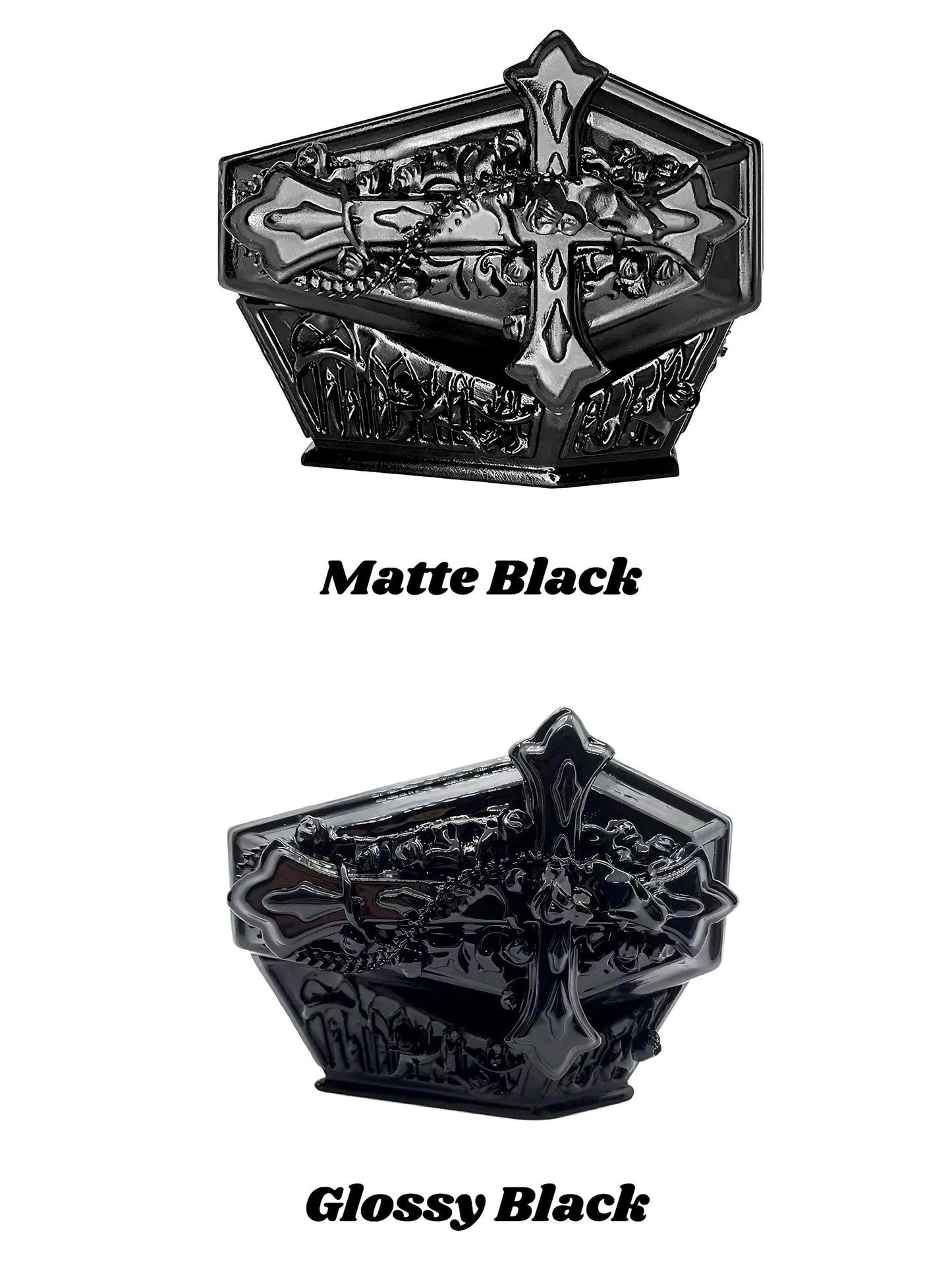 3D Printed Gothic Coffin Case | Fits AirPods Pro / AirPods Pro 2 | Unique Dark Aesthetic Earbuds Holder