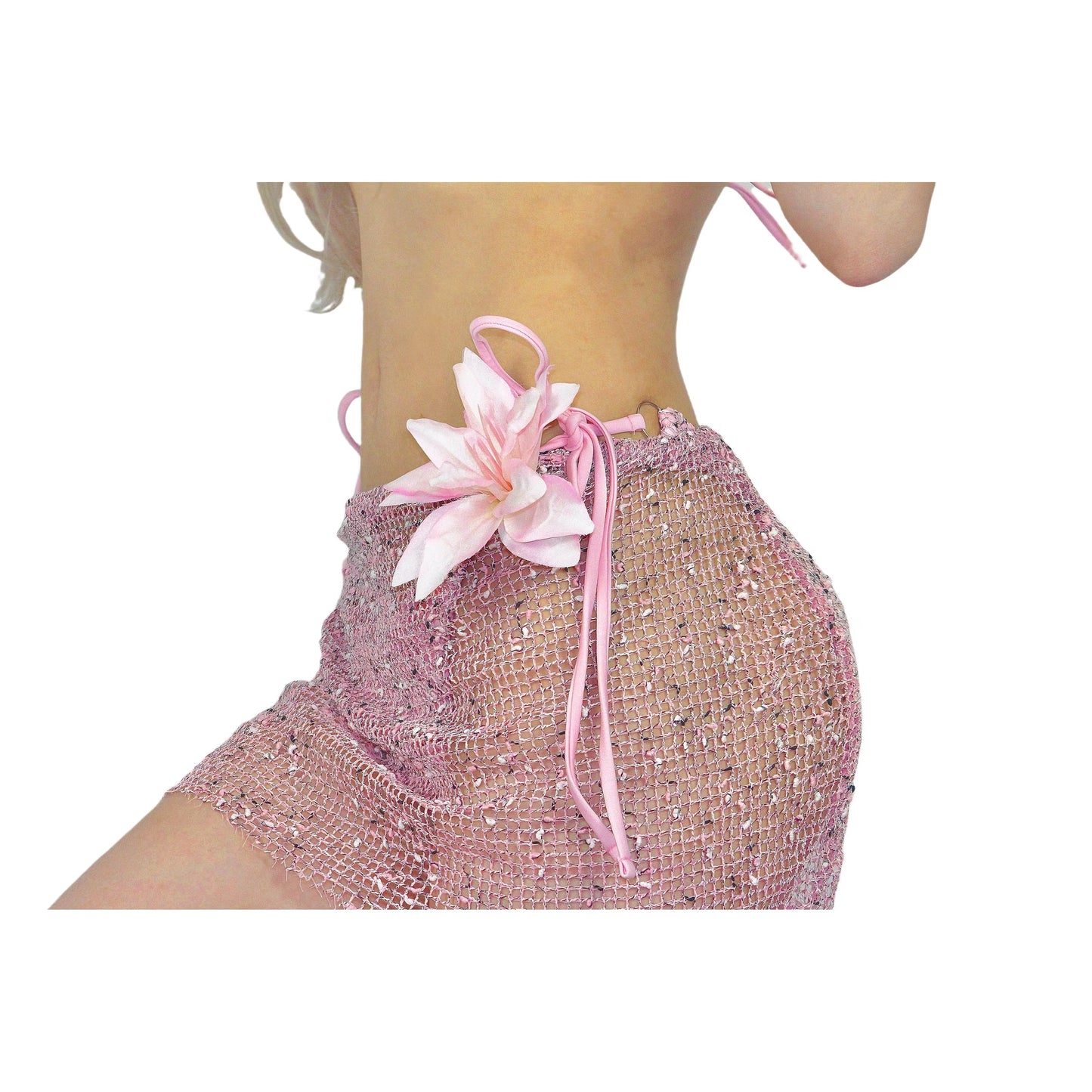 Hand-Knit Pink Bikini Set: Must-Have Beachwear for Y2K Babes. Beach party, Festival Clothing, Triangle Top,Vacation Resort Wear, Chic look